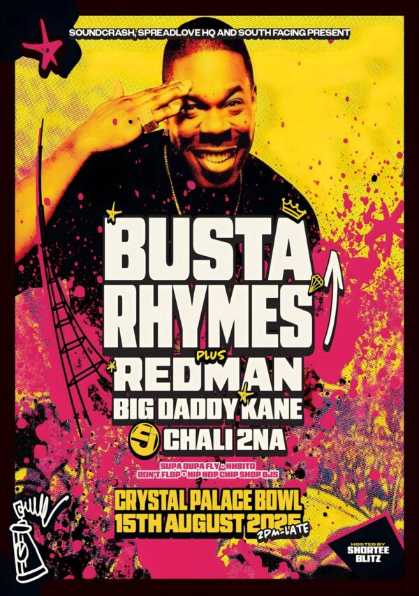 BUSTA RYHMES Dragon Season 2025 UK Tour: LONDON Crystal Palace Bowl Poster
