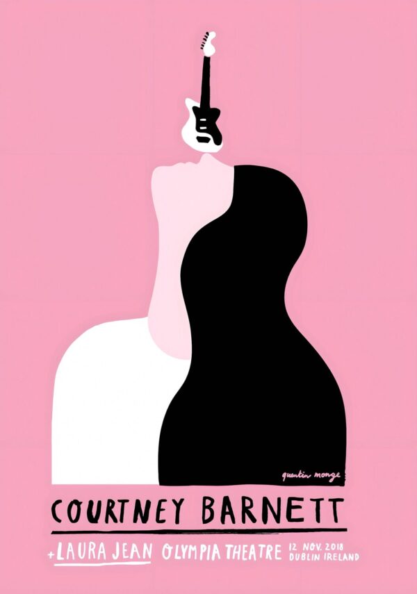 COURTNEY BARNETT Tell Me How You Really Feel 2018 Tour: DUBLIN Olympia Theatre Poster Print