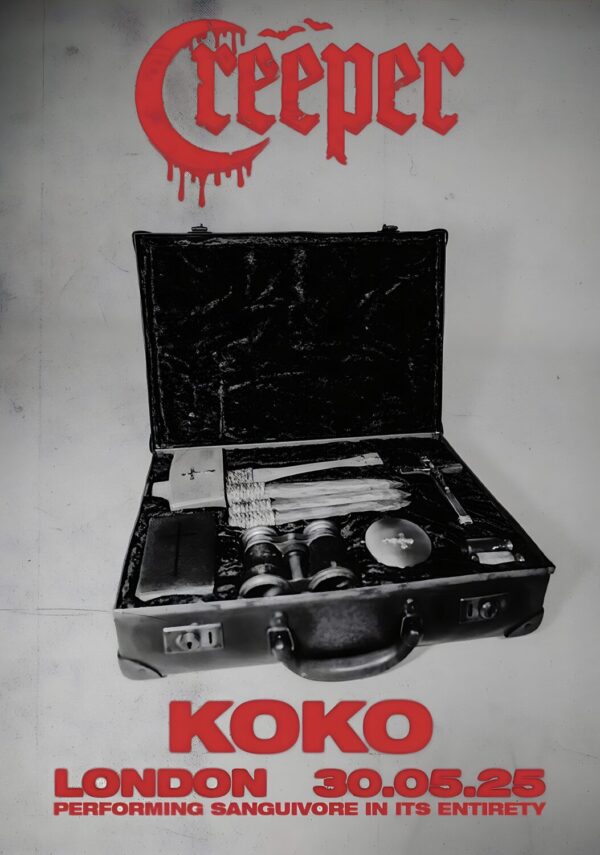 CREEPER (band) Sanguivore 2025 UK Tour: LONDON Koko Poster