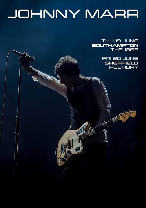JOHNNY MARR The Spirit Power 2025 UK Summer Tour Poster
