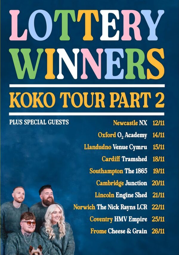 LOTTERY WINNERS (band) KOKO 2025 Tour Part 2 Poster