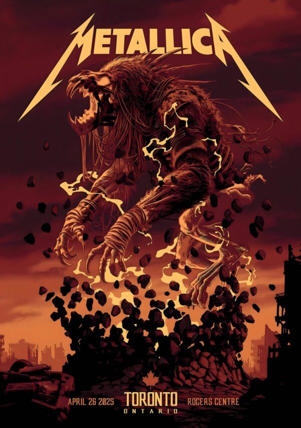 METALLICA M72 2025 World Tour: TORONTO Roger Centre Poster Print