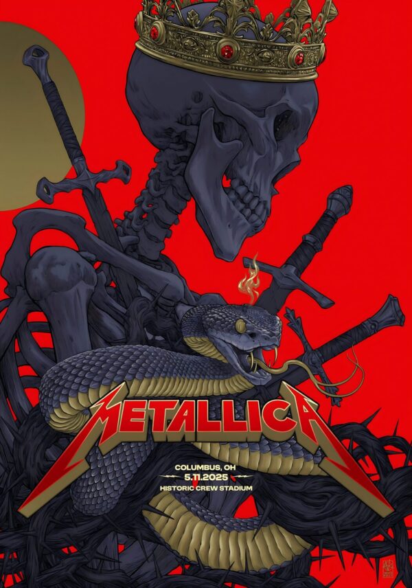 METALLICA M72 2025 World Tour: COLUMBUS Sonic Temple Festival - 11 May 2025 Poster Print