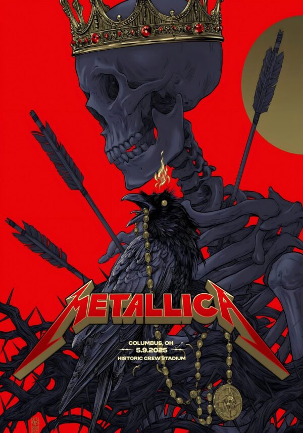 METALLICA M72 2025 World Tour: COLUMBUS Sonic Temple Festival - 9 May 2025 Poster Print