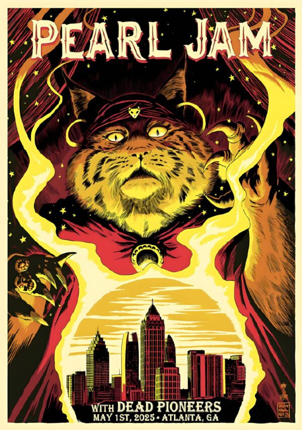 PEARL JAM Dark Matter 2025 Tour: ATLANTA State Farm Arena Poster Print
