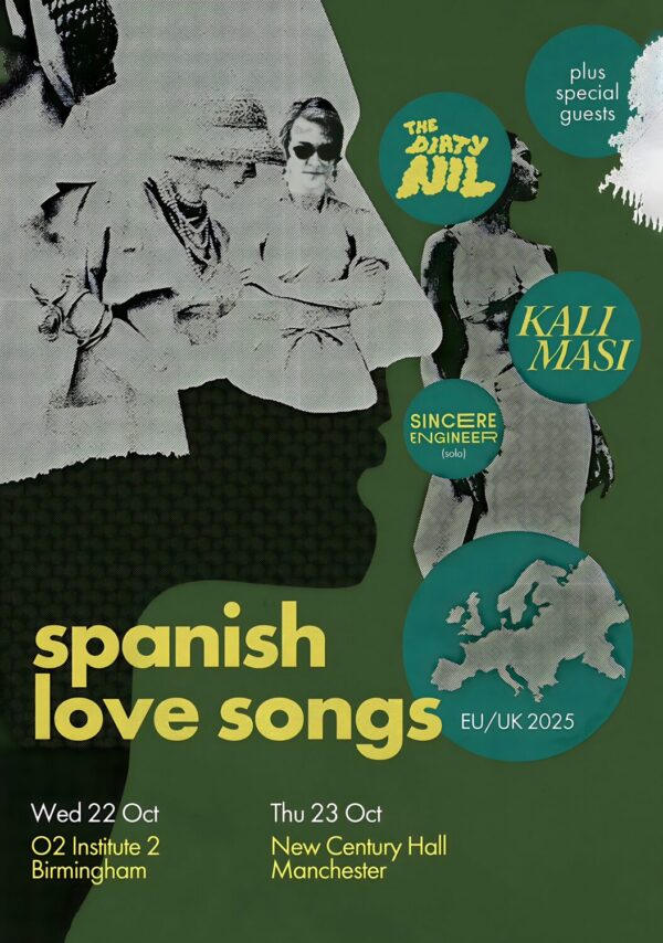 SPANISH LOVE SONGS No Joy 2025 UK Tour Poster
