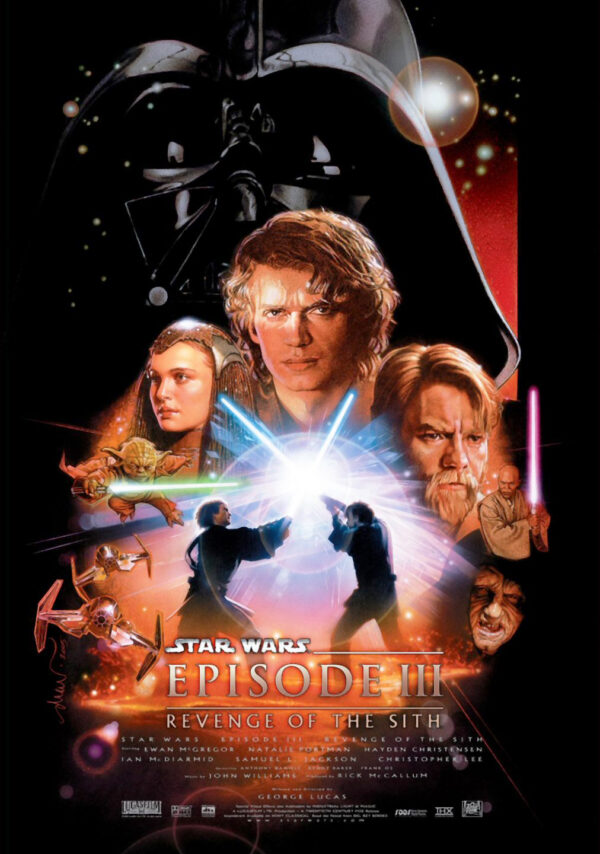 STAR WARS EPISODE THREE REVENGE OF THE SITH Movie Film Poster