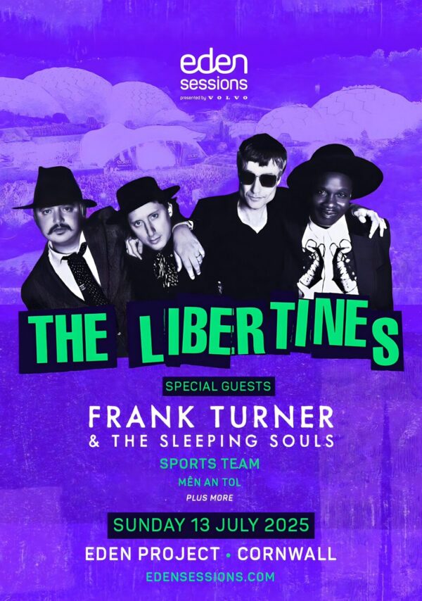 THE LIBERTINES All Quiet Summer Live 2025 UK Tour: EDEN PROJECT Cornwall Poster
