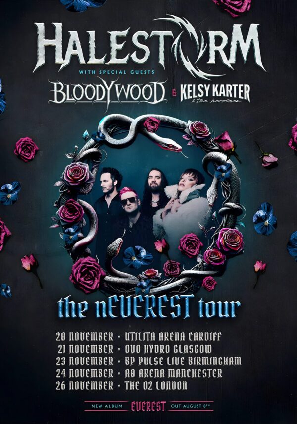 HALESTORM The nEVEREST 2025 UK Arena Tour Poster Print