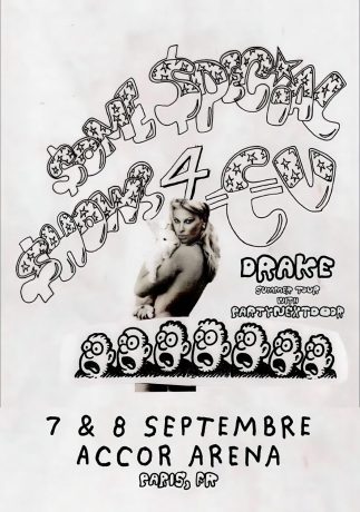 DRAKE Some Special Shows 4 EU 2025 Tour: PARIS Accor Arena Poster