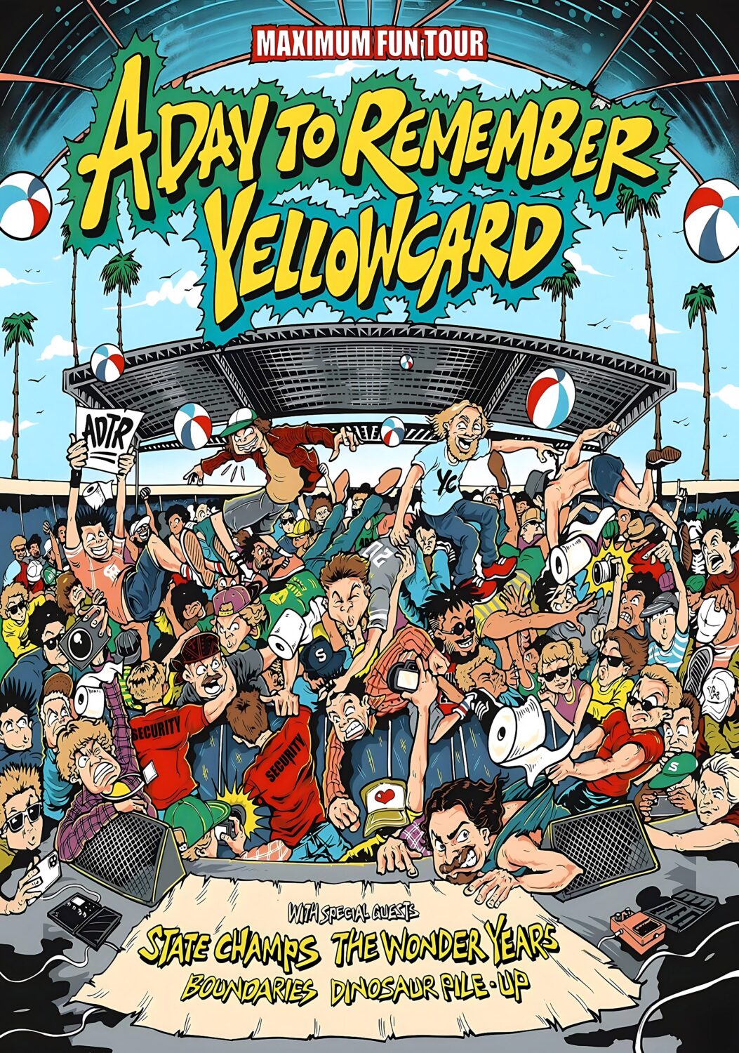 thumbnail image 2 of Yellow Card 'Amazing Group Shot' Poster, 24x36 Inches, Rare Music Memorabilia 2 of 4