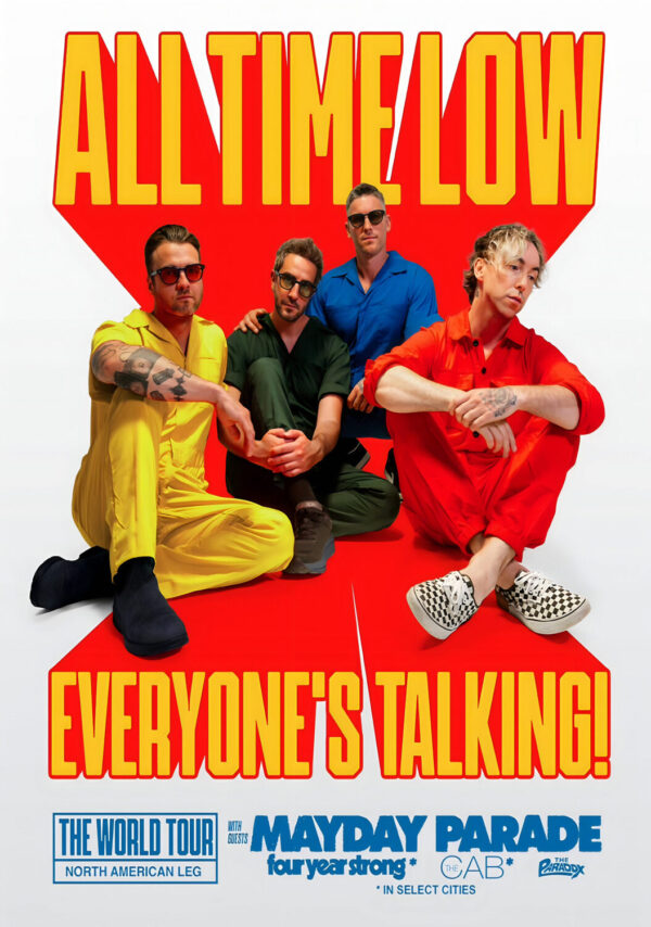 ALL TIME LOW Everyone's Talking! 2025 World Tour Poster