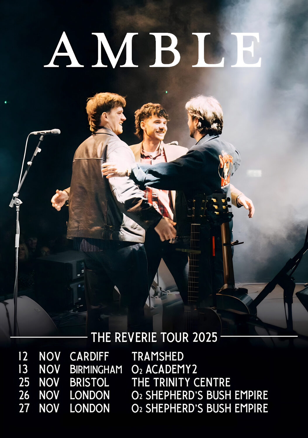 AMBLE The Reverie 2025 UK Tour Poster