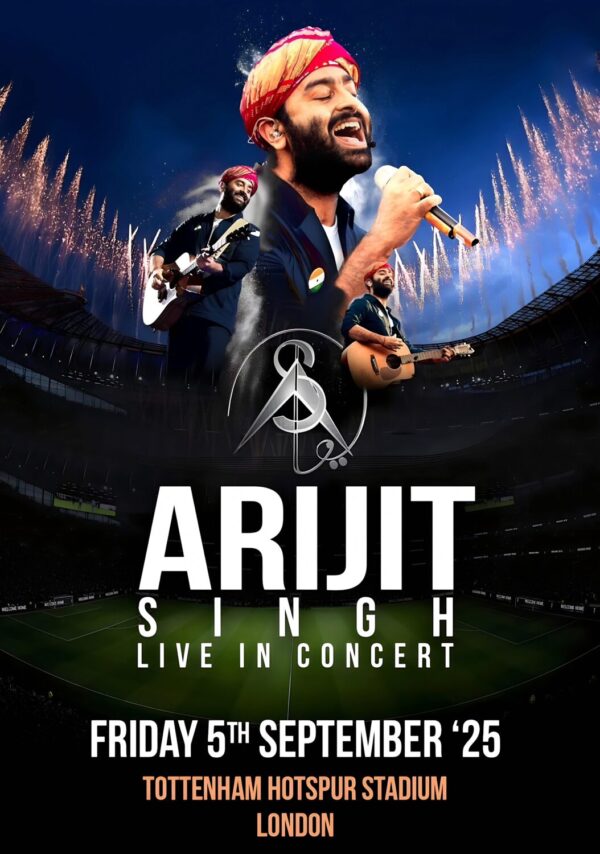ARIJIT SINGH Live In Concert: LONDON Tottenham Hotspur Stadium 2025 Tour Poster