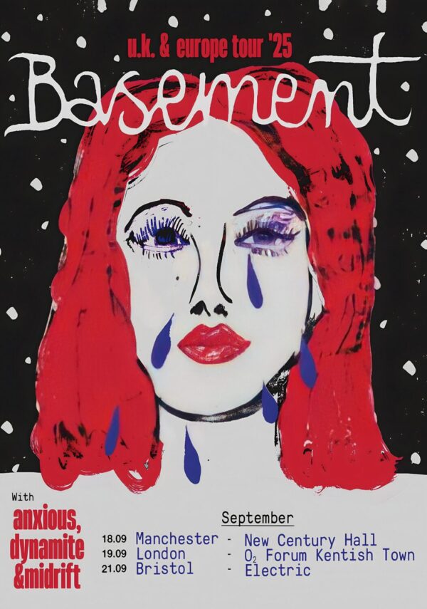 BASEMENT (band) Live 2025 UK Tour Poster
