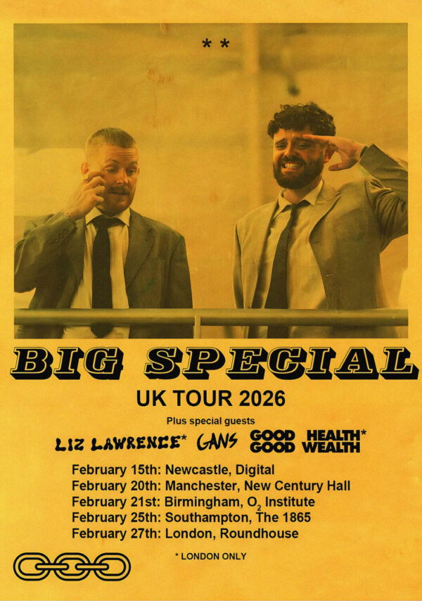 BIG SPECIAL (band) PostIndustrial Hometown Blues 2026 Tour Poster