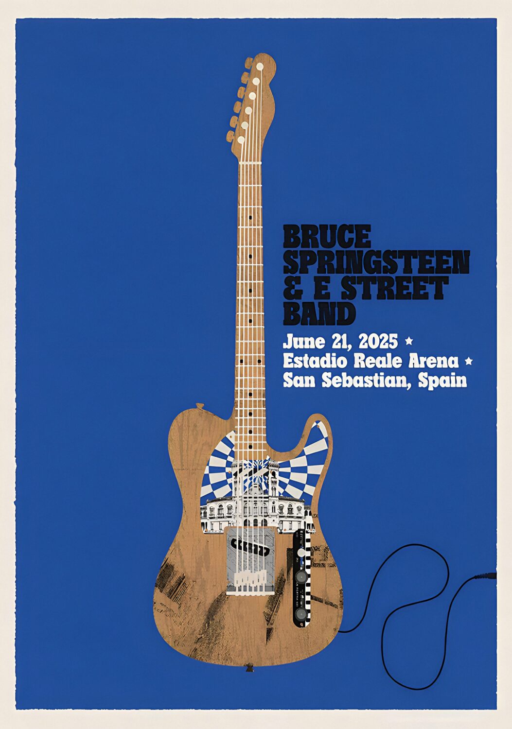 BRUCE SPRINGSTEEN San Sebastian 2025 Tour Poster Print