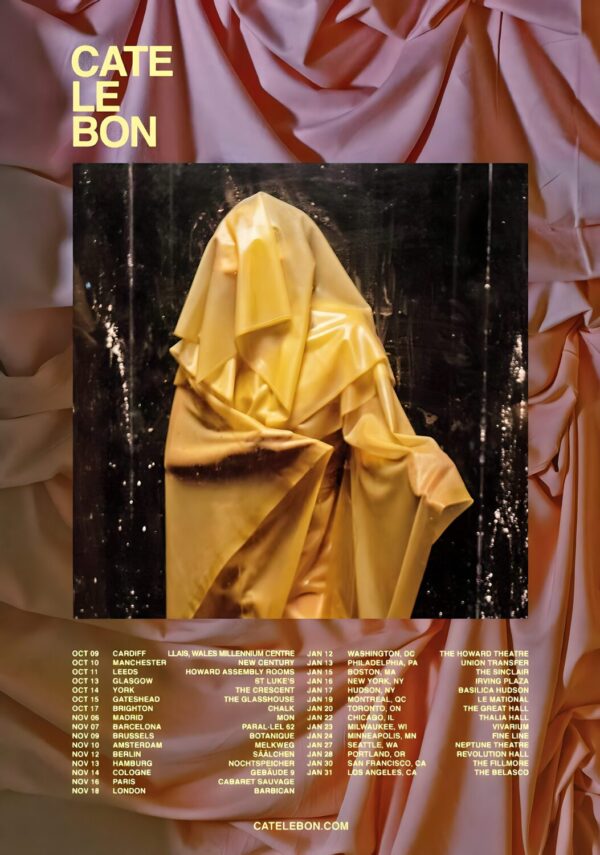 CATE LE BON Michelangelo Dying 2025 - 2026 UK - Europe - America World Tour Poster