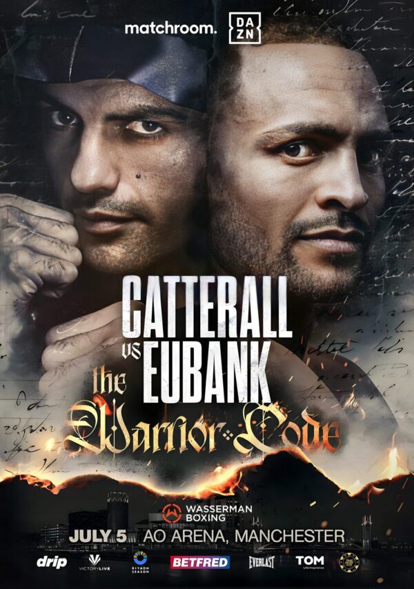 JACK CATTERALL vs. HARLEM EUBANK 2025 Manchester Boxing Fight Poster Print
