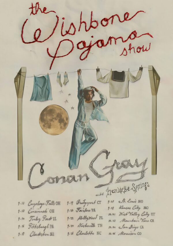CONAN GRAY The Wishbone Pajama Show 2025 North America Tour Poster