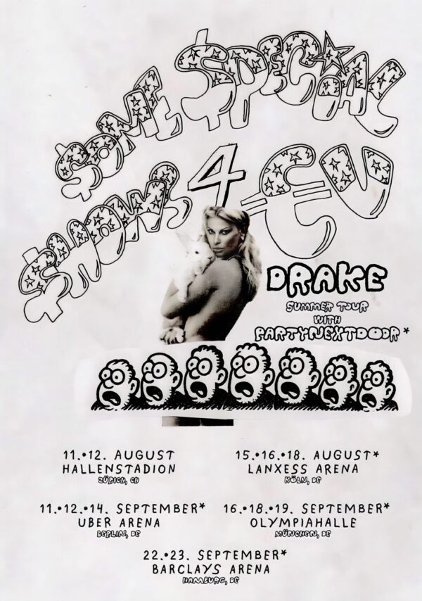 DRAKE Some Special Shows 4 EU 2025 Germany Arena Tour Poster