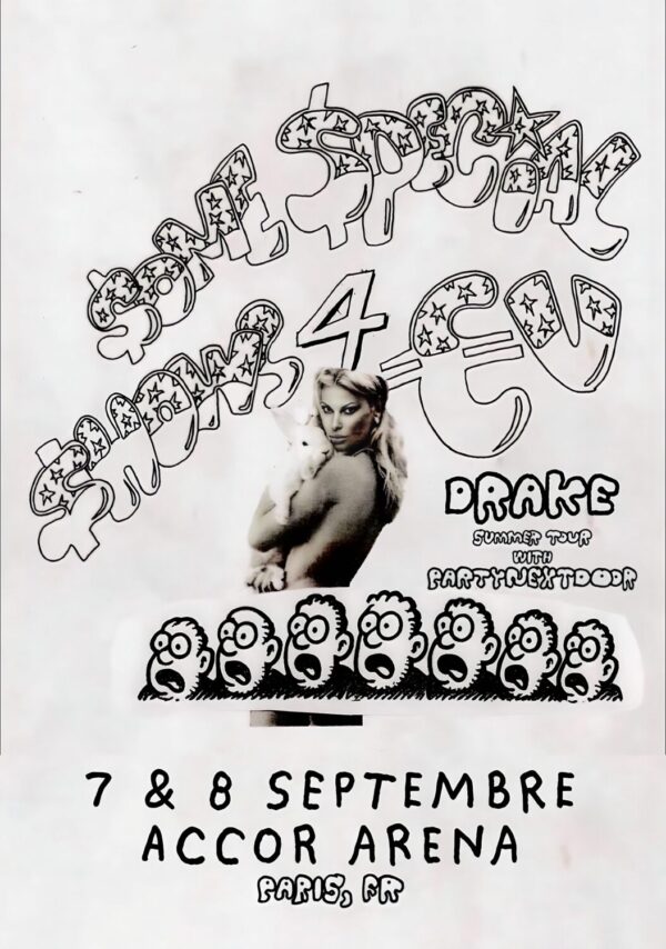 DRAKE Some Special Shows 4 EU 2025 Tour: PARIS Accor Arena Poster