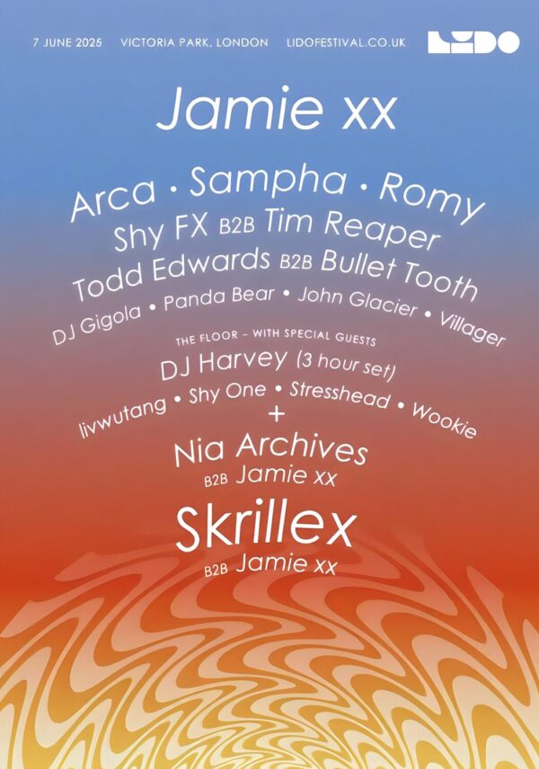 JAMIE XX Lido Festival 2025: LONDON Victoria Park In Waves Tour Poster Print