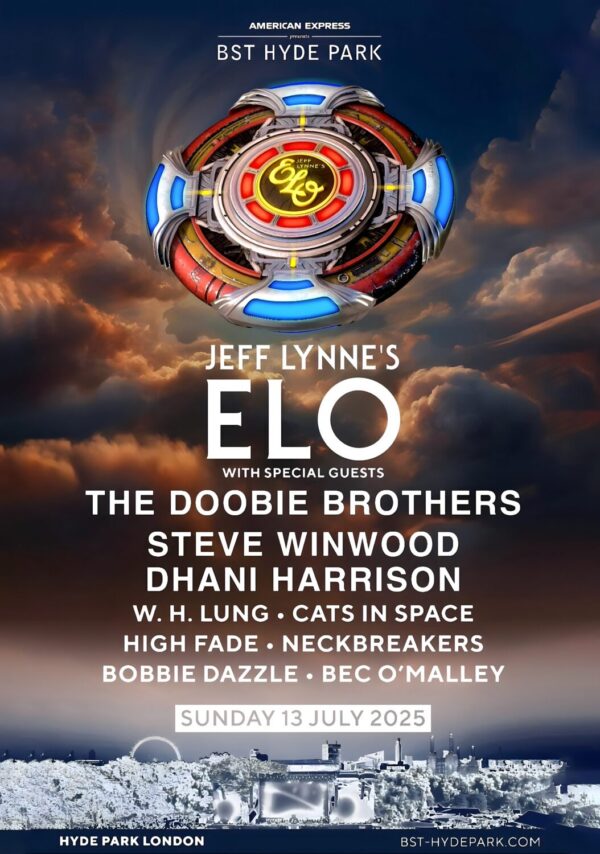 JEFF LYNNE'S ELO The Over & Out 2025 Tour LONDON BST Hyde Park - 13 July 2025 Poster