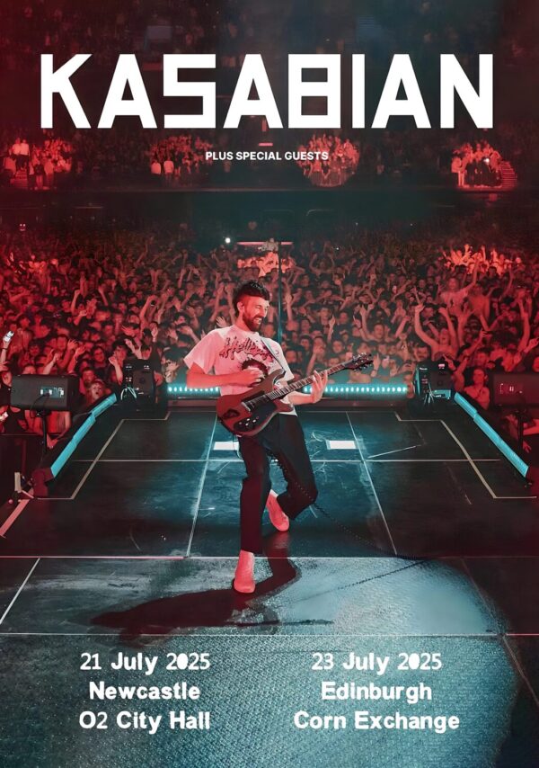 KASABIAN Happenings 2025 UK Tour: NEWCASTLE - EDINBURGH Poster
