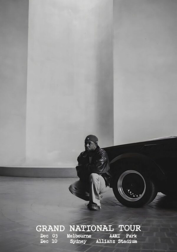 KENDRICK LAMAR Grand National 2025 Australia Tour: MELBOURNE - SYDNEY Poster