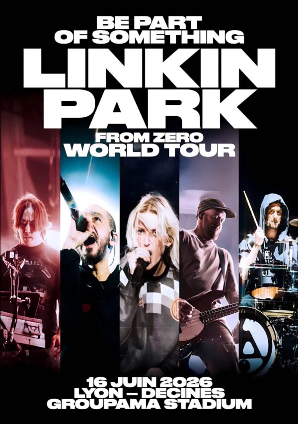 LINKIN PARK From Zero 2026 European Tour: LYON Groupama Stadium Poster