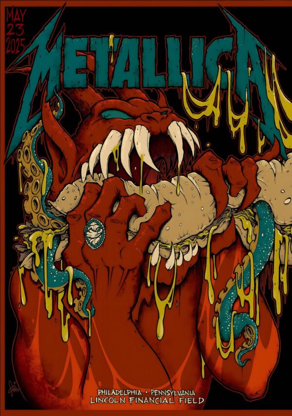 METALLICA M72 2025 World Tour: PHILADELPHIA Lincoln Finacial Field - 23 May 2025 Poster Print