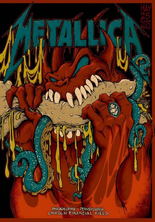 METALLICA M72 2025 World Tour: PHILADELPHIA Lincoln Finacial Field - 25 May 2025 Poster Print