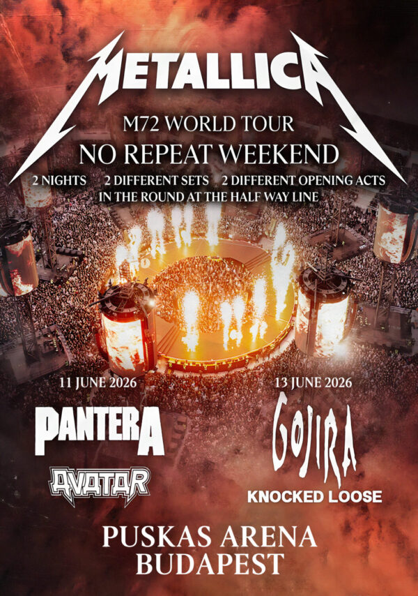 METALLICA M72 2026 European Tour: BUDAPEST Puskas Arena Poster Print