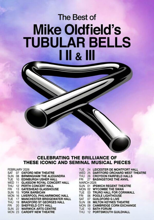 MIKE OLDFIELD Tubular Bells 2026 UK Tour Poster