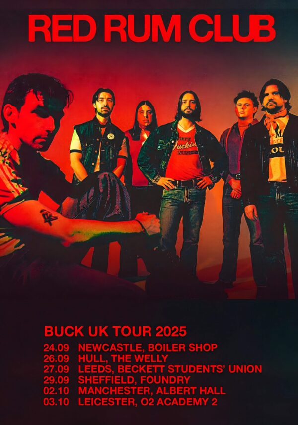 RED RUM CLUB Buck 2025 UK Tour Poster