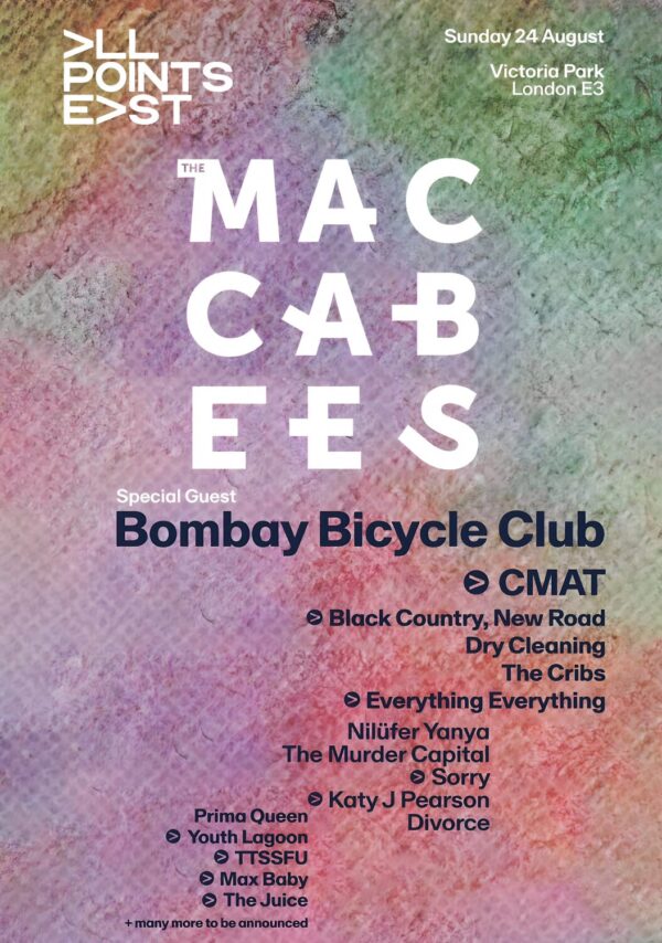 THE MACCABEES All Points East 2025 Live Tour: LONDON Victoria Park Poster