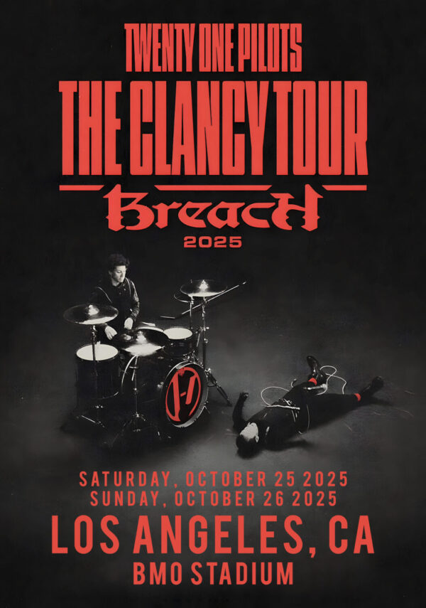 TWENTY ONE PILOTS The Clancy Tour Breach 2025 Tour: LOS ANGLES BMO Stadium Poster Print