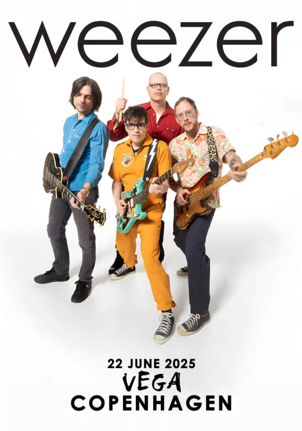 WEEZER Live 2025 Europe Tour: COPENHAGEN Vega Poster Print