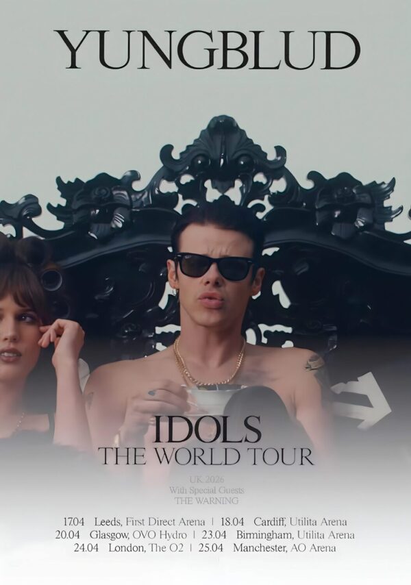 YUNGBLUD Idols 2026 UK Arena Tour Poster