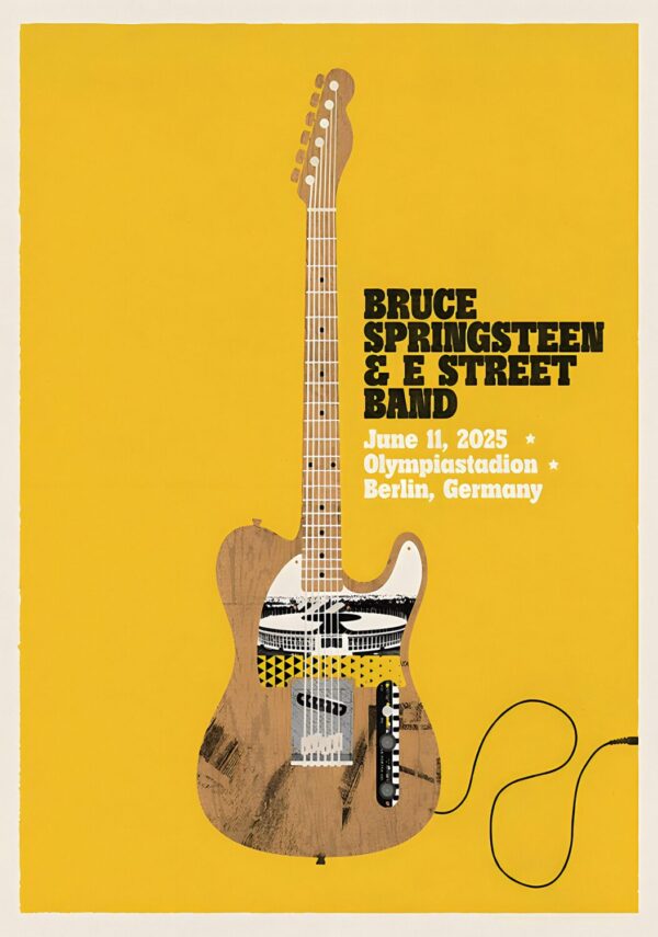 BRUCE SPRINGSTEEN & E Street Band 2025 World Tour: BERLIN Olympiastadion - 11 June 2025 Poster Print