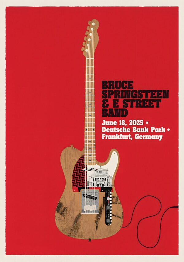 BRUCE SPRINGSTEEN & E Street Band 2025 World Tour: FRANKFURT Deutsche Bank Park - 18 June 2025 Poster Print