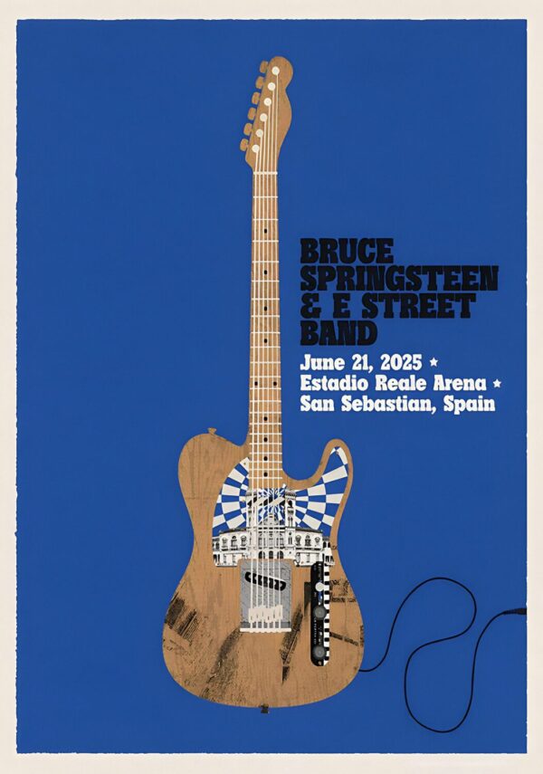 BRUCE SPRINGSTEEN & E Street Band 2025 World Tour: SAN SEBASTIAN Estadio Reale Arena - 21 June 2025 Poster Print