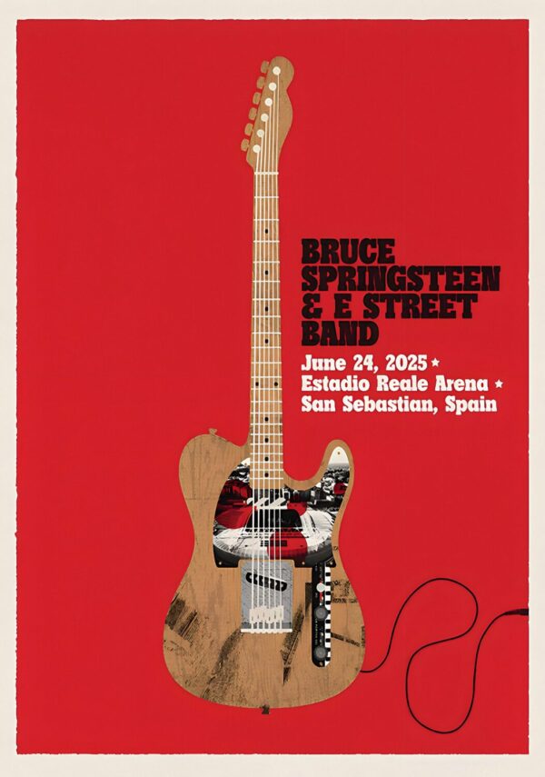 BRUCE SPRINGSTEEN & E Street Band 2025 World Tour: SAN SEBASTIAN Estadio Reale Arena - 24 June 2025 Poster Print