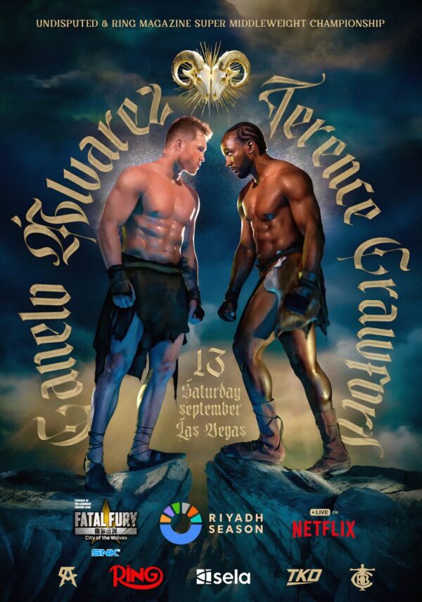 CANELO ALVAREZ vs. TERRANCE CRAWFORD Undisputed 2025 Las Vegas Boxing Fight Poster Print