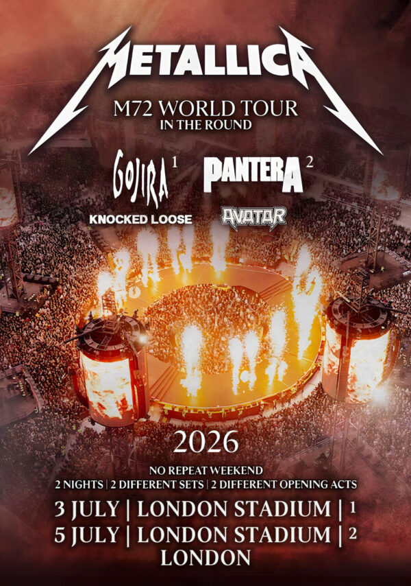 METALLICA M72 2026 UK Tour: LONDON Stadium Poster Print