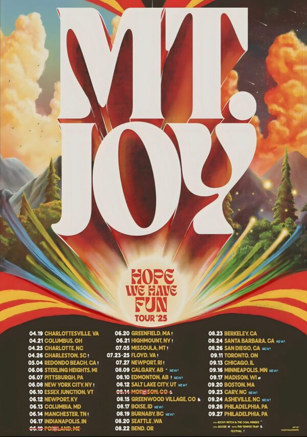 MT. JOY Home We Have Fun 2025 North America Poster