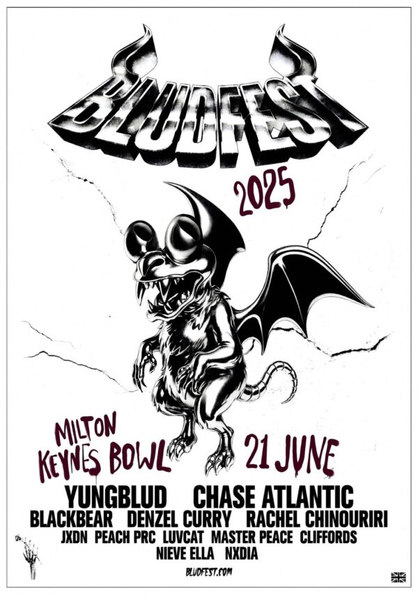 YUNGBLUD Idols BLUDFEST 2025 Line Up Tour: MILTON KEYNES BOWL Poster Print