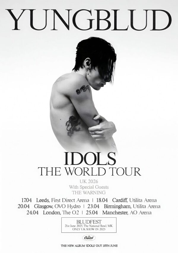 YUNGBLUD Idols 2025 UK Arena Tour + Bludfest Poster Print