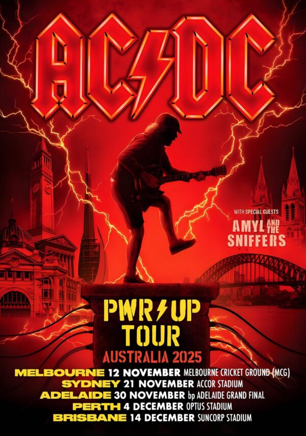 AC/DC Power Up 2025 Tour: Australia Poster